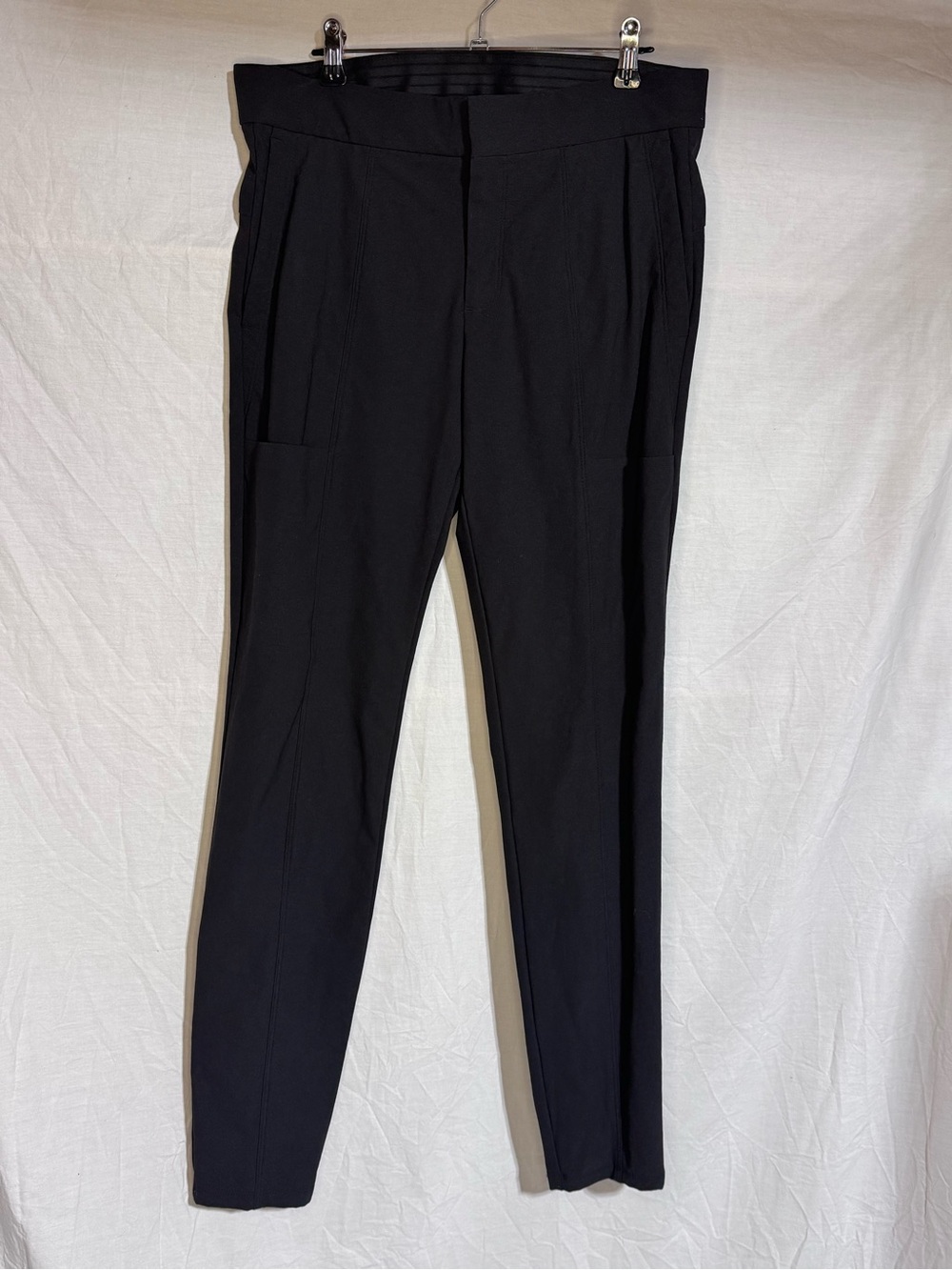 Athleta Black Straight-Leg Workwear Pants